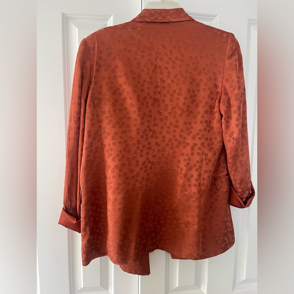 Mango Satin Printed Blazer M - Picture 7 of 7